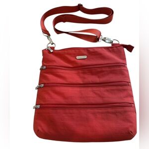 Baggallini Burnt Orange Big Zipper Crossbody Bag